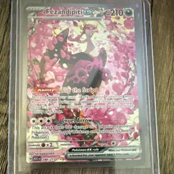 Pokemon Fezandipiti EX ASC Full Art Holo Double Rare Basic 288/217 210 HP Card - Image 1