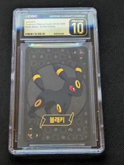 Pokemon Korean Playing Cards Umbreon Point Salad Eevee Edition CGC Pristine 10 - Image 1