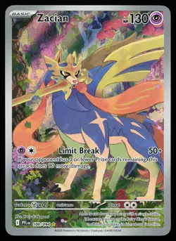 Zacian 100/094 Holo Illustration Rare Phantasmal Flames Pokemon Card - Image 1