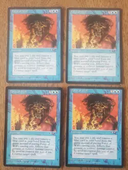 Magic: The Gathering Force of Will 1996 Interrupt Blue Lot of 4 Cards - Image 1