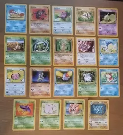Pokemon Cards - 1st Edition WOTC Job Lot Bargain Bundle - x19 Played Condition - Image 1