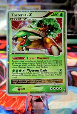 Torterra Lv. X 122/130 Diamond & Pearl Base Set Pokemon Card TCG Holo Rare Mp - Image 2