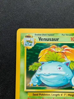 M/NM Pokemon Venusaur Holo Card 15/102 Base Set Vintage 1999 - Image 2