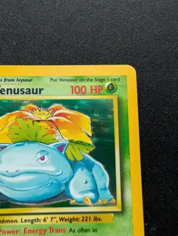 M/NM Pokemon Venusaur Holo Card 15/102 Base Set Vintage 1999 - Image 3