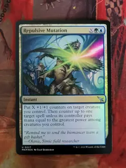 MTG Card : Repulsive Mutation (Murders at Karlov Manor) FOIL - Image 1