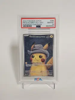 PSA 10 VAN GOGH PIKACHU WITH GREY FELT HAT SVP EN 085 PROMO POKEMON CARD ENGLISH - Image 1