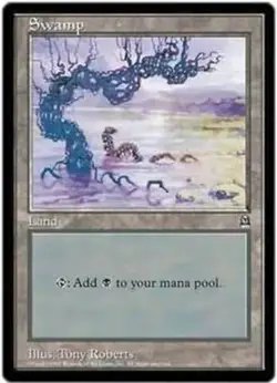 Heavy Play, English MTG Regular Swamp - Oversized Magic Oversized Promos (6x9) M - Image 1