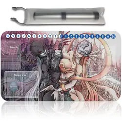 Board Game Digimon Playmat With Card Zones Mousepad Playmat of TCG CCG - Image 1