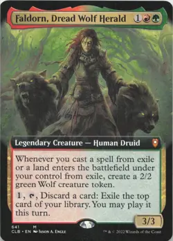 Faldorn, Dread Wolf Herald (Extended Art) M Commander Legends: Battle for Baldur - Image 1