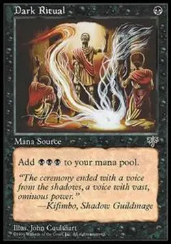 *MRM* ENGLISH Dark ritual ( messe noire ) MTG MIR - Image 1