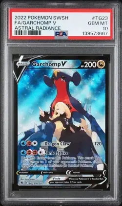 PSA 10 Pokemon Garchomp V TG23/TG30 Astral Radiance - Image 1