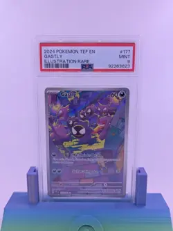 2024 Pokemon Temporal Forces Gastly Full Art #177/162 PSA 9 - Image 1