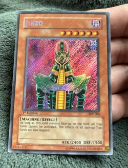 YuGiOh Jinzo PSV-000 1st Secret Rare Asian English Pharaoh's Servant 2003 - Image 1