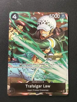 One Piece CCG Trafalgar Law Championship 2024 Promo P-038 - Image 1