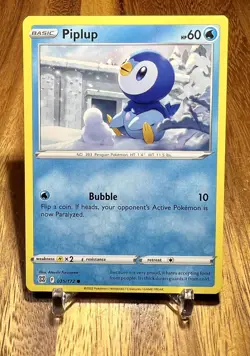 Piplup 035/172 Non Holo Brilliant Stars Pokemon Card NM - Image 1