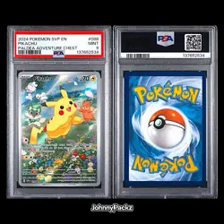 Pikachu SVP088 - 2024 Black Star Promo Paldea Adventure - Pokemon Card - PSA 9 - Image 3