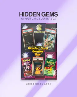 HiddenGems Pokemon PSA Graded Card Box mit 2 Booster Packs #6 - Image 1