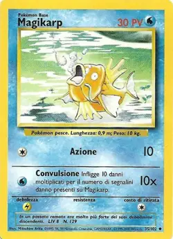 Pokemon Carta Magikarp 35/102 Non Comune in Italiano Usata Card ✿ - Image 1