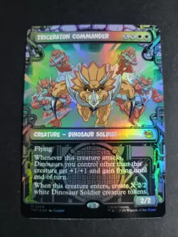 Triceraton Commander (Showcase Foil) Mythic MTG Ninja Turtles - Image 1