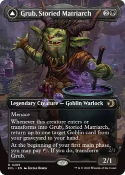 Grub, Storied Matriarch (Borderless) - 289 - ECL - NM - Foil - Image 1