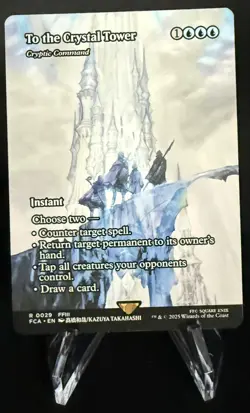 MAGIC GATHERING TO THE CRYSTAL TOWER CRYPTIC COMMAND (BORDERLESS) - R 29 FCA MTG - Image 1