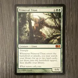 Magic: The Gathering Primeval Titan Core Set 2011 M11 Mythic Creature Green 6/6 - Image 1