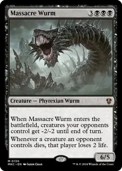 MTG Massacre Wurm Commander: Murders at Karlov Manor English Magic NM x1 - Image 1