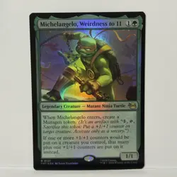 Michelangelo Weirdness to 11 Foil #121 MTG Teenage Mutant Ninja Turtles TMT NM - Image 1