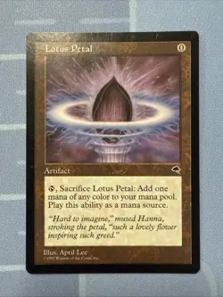 Lotus Petal - Tempest - Magic The Gathering - Vintage 1997 - Image 1