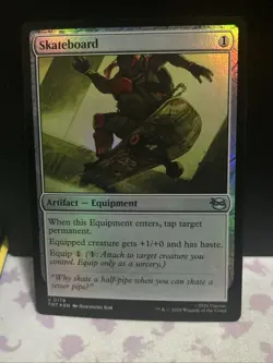 NM Foil Skateboard, MTG, TMNT, Magic the Gathering, 178 - Image 1