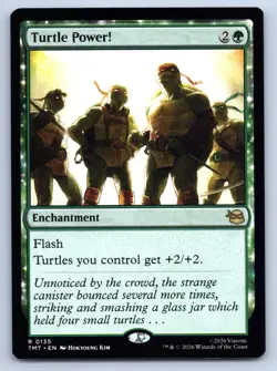MTG Turtle Power! Normal R Teenage Mutant Ninja Turtles TMT 135 NM Magic - Image 1