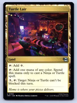 MTG Turtle Lair Normal U Teenage Mutant Ninja Turtles TMT 190 NM Magic - Image 1