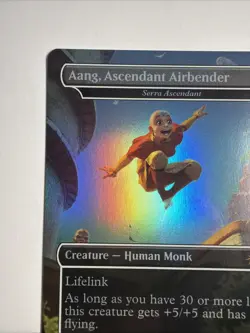 Aang, Ascendant Airbender - Serra Ascendant (Rainbow Foil) Secret Lair Drop Foil - Image 2