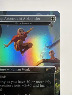 Aang, Ascendant Airbender - Serra Ascendant (Rainbow Foil) Secret Lair Drop Foil - Image 3