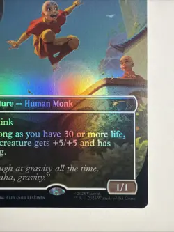 Aang, Ascendant Airbender - Serra Ascendant (Rainbow Foil) Secret Lair Drop Foil - Image 4