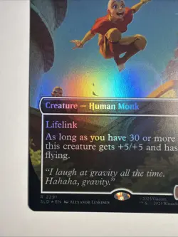 Aang, Ascendant Airbender - Serra Ascendant (Rainbow Foil) Secret Lair Drop Foil - Image 5