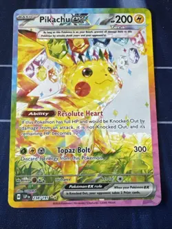 Pokemon Pikachu EX 238/191 Sv08: Surging Sparks Special Illustration Rare - Image 1