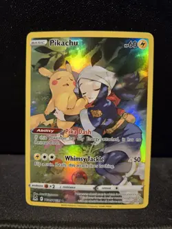 Pikachu TG05/TG30 Full Art Trainer Gallery Holo Ultra Rare Swsh11 Pokemon TCG - Image 1