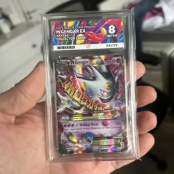 Pokemon TCG Mega Gengar EX Black Star Promo Card XY166 Ace 8 - Image 3