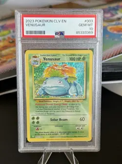 Pokemon Venusaur 003/034 CLV Classic Holo PSA 10 - Image 1