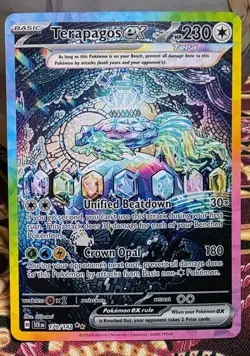 Pokemon Terapagos Ex Special Illustration Rare Holo Stellar Crown 170/142 - Image 1
