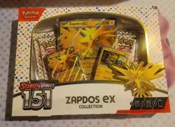 Pokemon TCG Scarlet & Violet 151 Zapdos ex Collection Box New Factory Sealed - Image 1