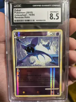 Zubat 70/95 Pokemon Unleashed Reverse Holo CGC 8.5 NM/MINT Sexy - Image 1