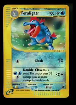 #2 Feraligatr 46/165 Expedition 2002 Reverse Rare Holo e-Series Pokemon Card TCG - Image 1