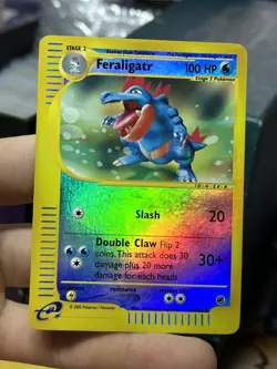 #2 Feraligatr 46/165 Expedition 2002 Reverse Rare Holo e-Series Pokemon Card TCG - Image 3