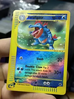 #2 Feraligatr 46/165 Expedition 2002 Reverse Rare Holo e-Series Pokemon Card TCG - Image 4
