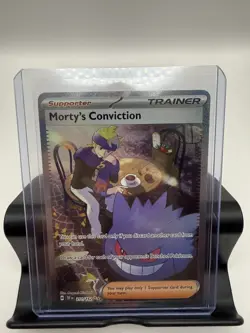 Pokemon TCG Temporal Forces Morty's Conviction 211/162 SIR Near Mint - Image 1