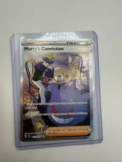 Pokemon TCG Temporal Forces Morty's Conviction 211/162 SIR Near Mint - Image 3