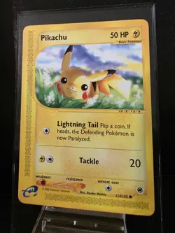 Pokemon TCG Pikachu 124/165 Expedition NM - Image 1