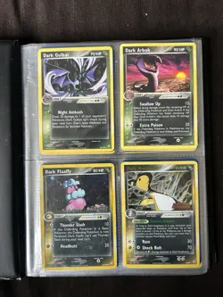 Pokemon EX Power Keepers Book; Darkness Type Card Lot Featuring Dark Ampharos - Image 1